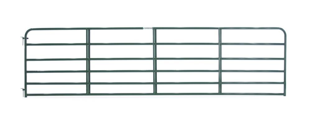 Tarter 4-ft H x 16-ft W Green Powder Over E-coat Steel Farm Corral Fence Gate