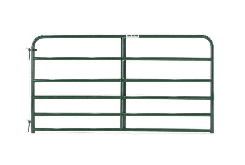 Tarter 4-ft H x 8-ft W Green Powder Over E-coat Steel Farm Corral Fence Gate