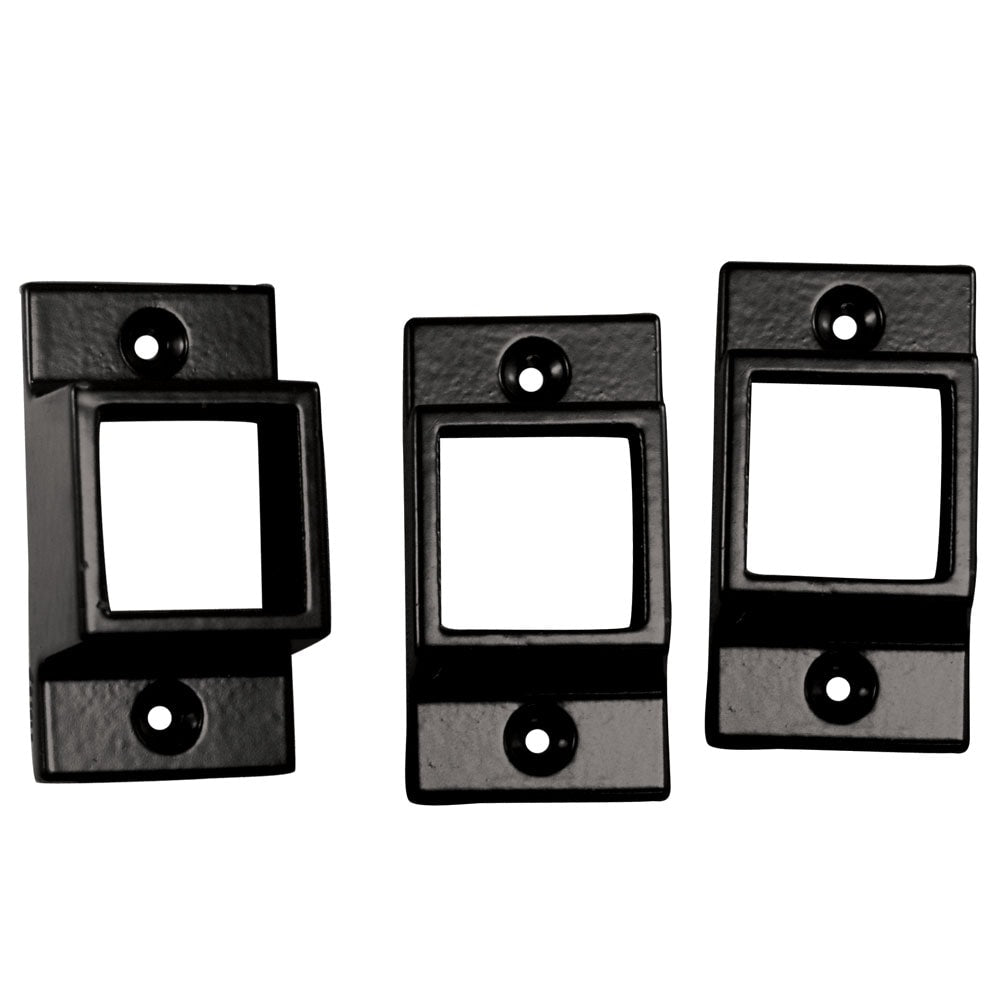 Freedom Standard 2-in Black Metal Bracket For Metal Fence 3-Pack