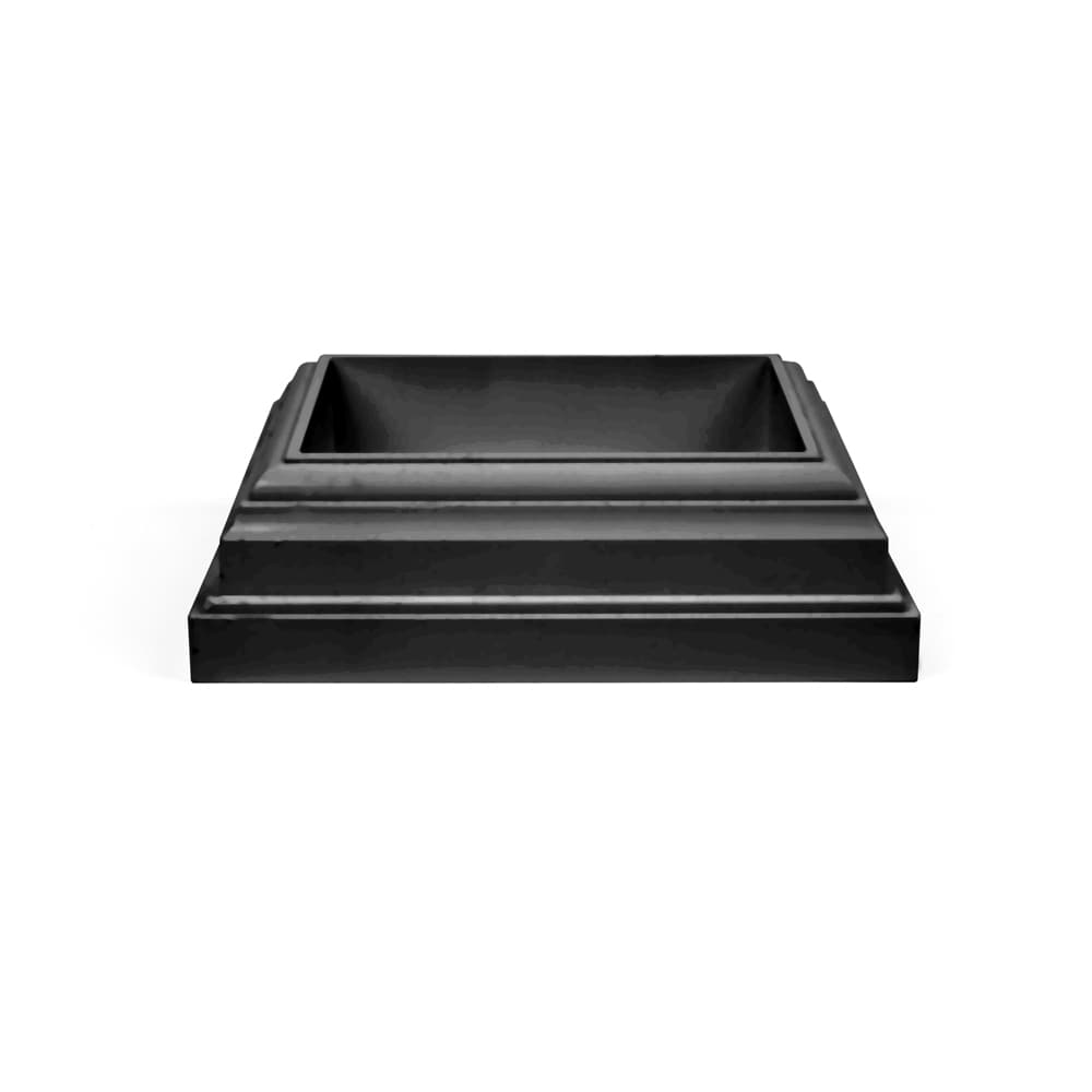 Fiberon 4-in x 4-in Midnight Black PVC Deck Post Base Trim