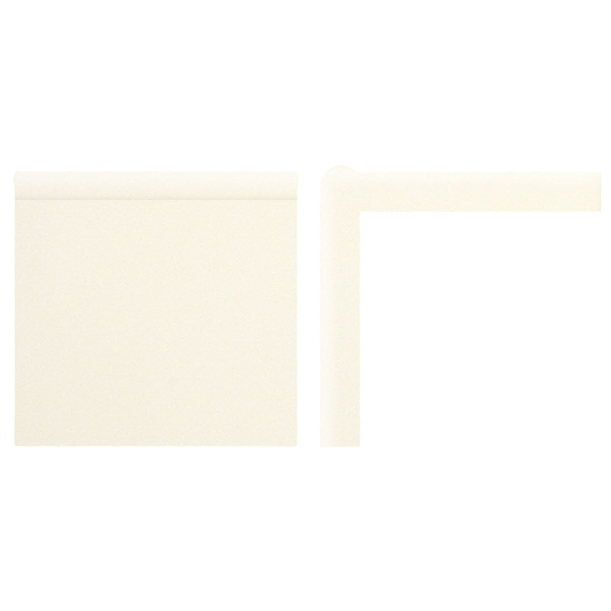 American Olean Bright Biscuit Ceramic Mud Cap Tile, Glazed, 2-in x 6-in