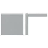 American Olean Matte Light Smoke Ceramic Mud Cap Tile (2-in x 6-in)