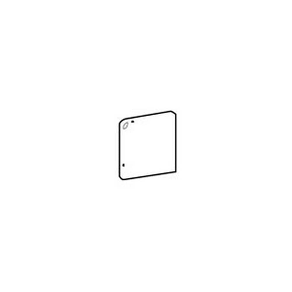 American Olean Bright Snow Mist Ceramic Bullnose Corner Tile (6-in x 6-in)