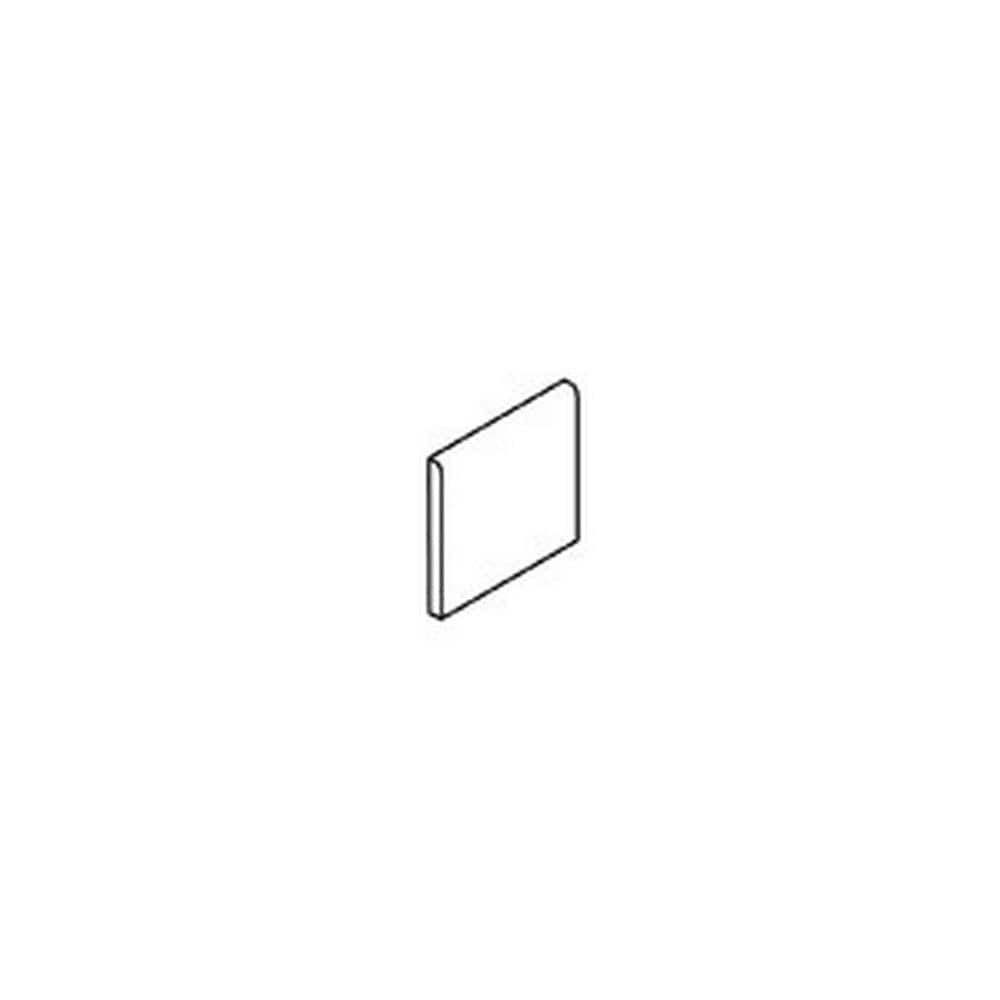 American Olean Bright Gloss Almond Ceramic Bullnose Tile (4-in x 4-in)