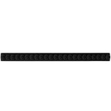 American Olean Linea Black Gloss Ceramic Border Tile, Pencil Liner (1/2-in x 8-1/2-in)