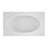 Jacuzzi Nova 72 in. x 42 in. Acrylic Right-Hand Drain Rectangular Drop-In Whirlpool Bathtub in White
