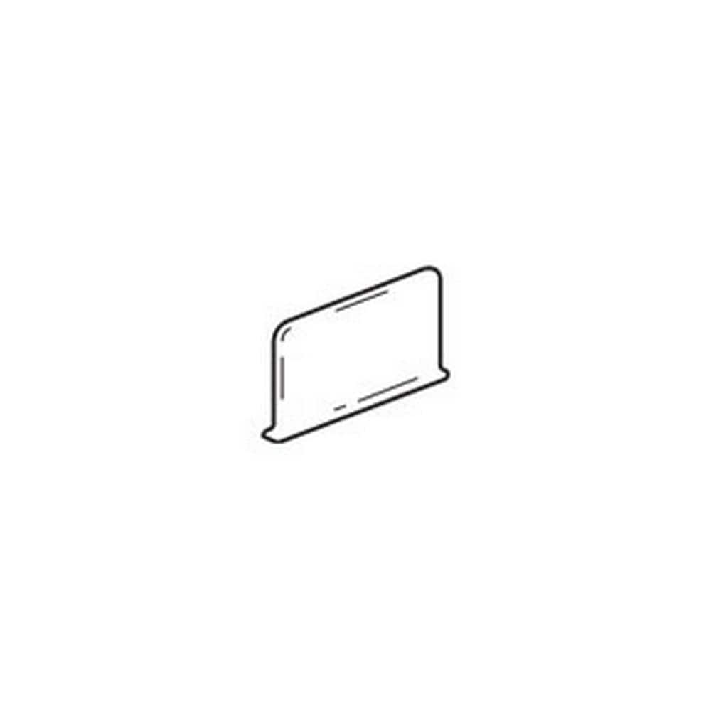 American Olean Bright Gloss Black Ceramic Cove Base Tile (4-in x 6-in)