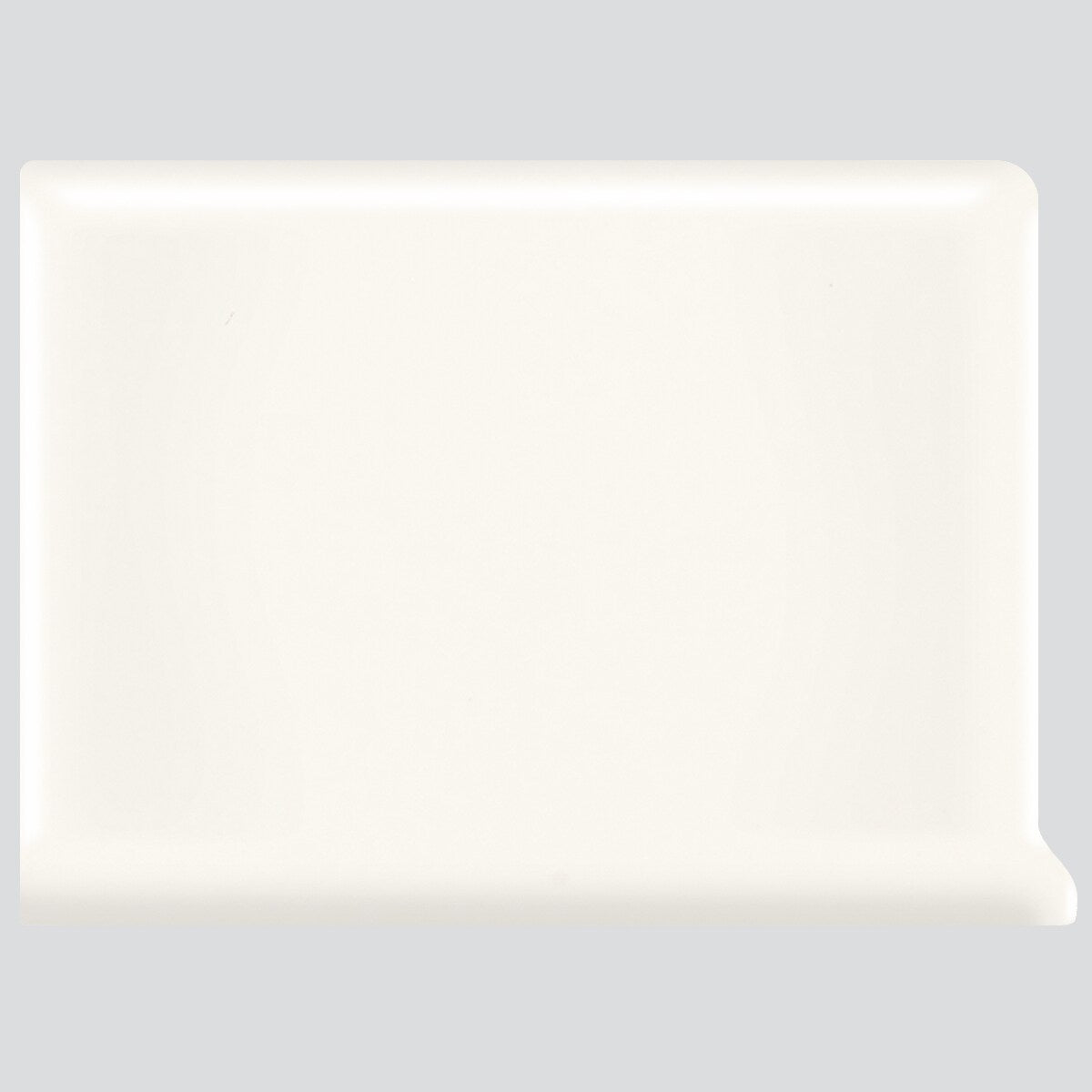 American Olean Bright White Ceramic Cove Base Tile (6-in x 6-in)