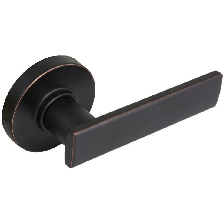 Westwood Satin Nickel Hall and Closet Door Lever with Round Rose (4-Pack)