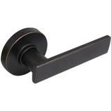 Westwood Satin Nickel Hall and Closet Door Lever with Round Rose (4-Pack)