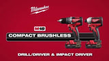 Milwaukee M18 18-Volt Brushless Cordless Compact Drill/Driver & Impact Driver Combo Kit (2-Tool) with SHOCKWAVE Bit Set, 45-Piece
