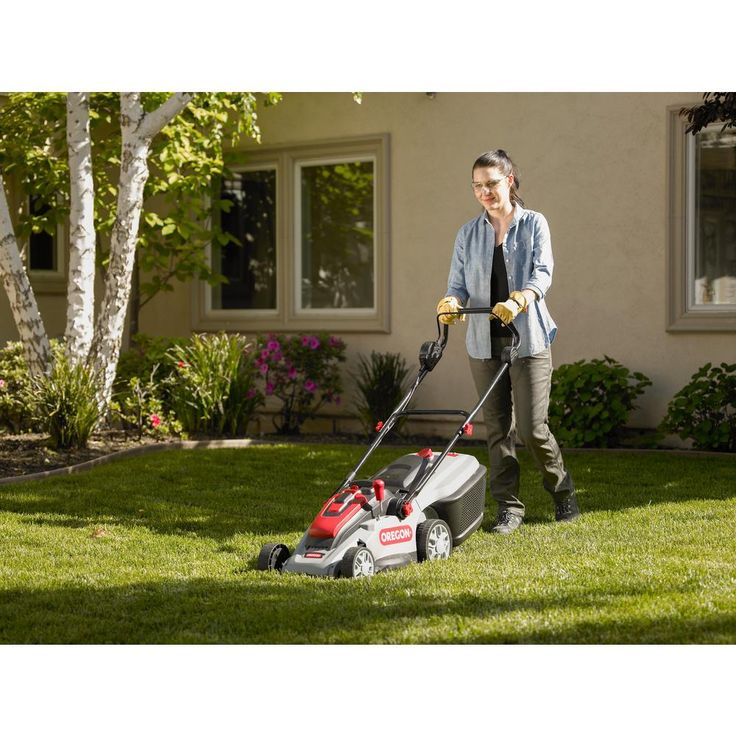 Oregon 16 in. 40-Volt Brushless Lithium-Ion Cordless Battery Walk Behind Push Lawn Mower - Battery and Charger Not Included