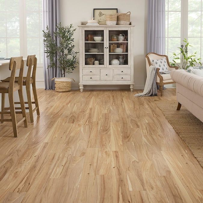 STAINMASTER PetProtect Boyd Park Maple 12-mm T x 5-1/4-in W x 47-1/4-in L Waterproof Wood Plank Laminate Flooring (15.46-sq ft / Carton)