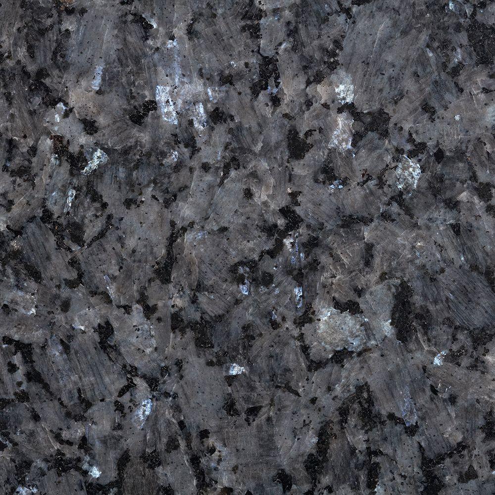 25 in. Granite Vanity Top in Blue Pearl with White Basin - Super Arbor