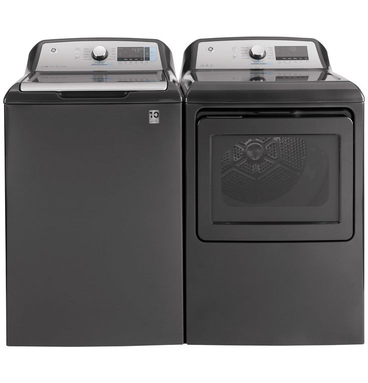 GE 5.2 cu. ft. High-Efficiency Diamond Gray Top Load Washing Machine with Smart Dispense and Sanitize with Oxi, ENERGY STAR