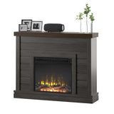 47.38 in. Wall Mantel Electric Fireplace in Weathered Gray - Super Arbor