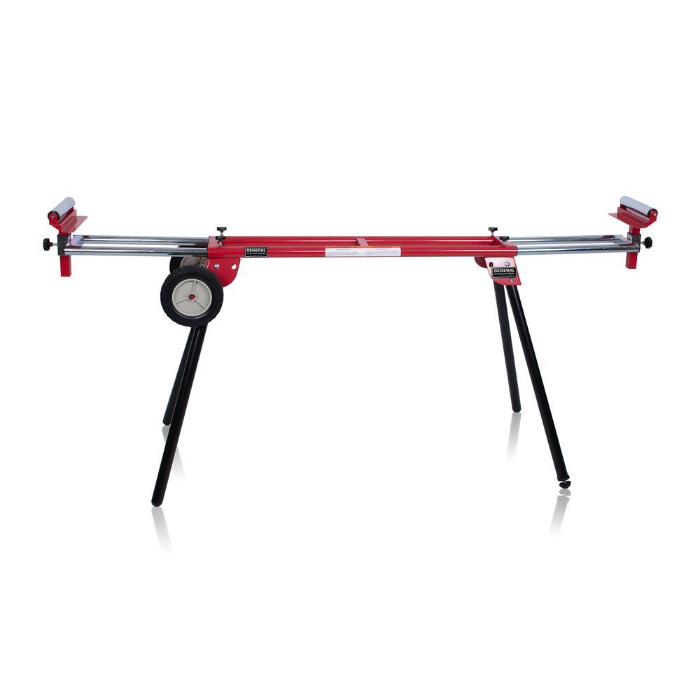 8 in. Miter Saw Stand with Solid Tires - Super Arbor