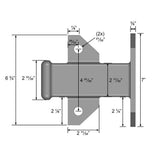 Quick Products Bolt-On Receiver Tube - 2", Black - Super Arbor