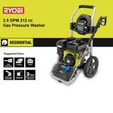 RYOBI 3,200 PSI 2.5 GPM 212 cc Gas Pressure Washer