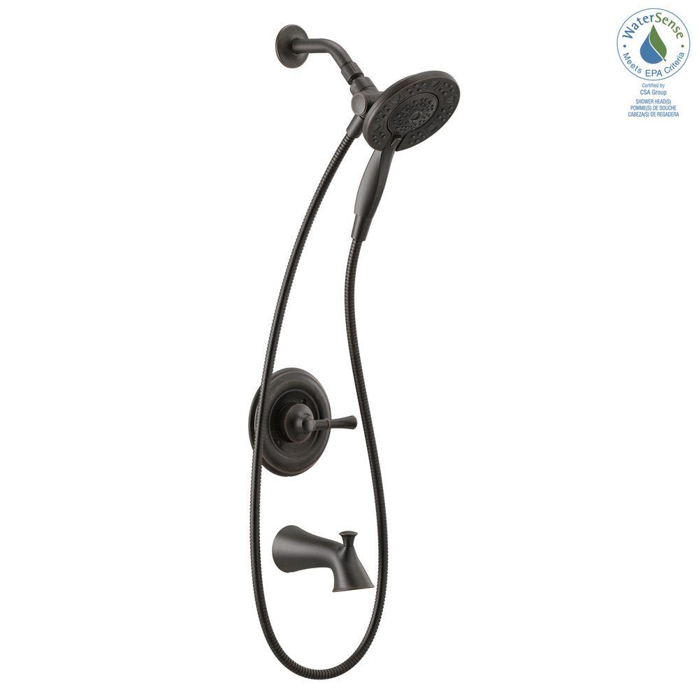 Chamberlain In2ition Single-Handle 4-Spray Tub and Shower Faucet in Venetian Bronze (Valve Included) - Super Arbor
