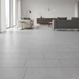 Glenbarr Concrete 22 MIL x 11.9 in. W x 23.8 in. L Click Lock Waterproof Vinyl Tile Flooring (17.7 sq. ft./case)