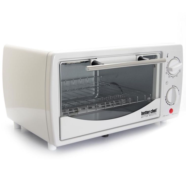 700-Watt 4-Slice White Toaster Oven Broiler