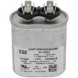 Nordyne 01-0044 capacitor - front view (Voltage: 440v; Product Type: Capacitor)