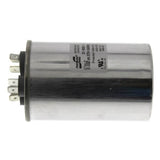 Nordyne 01-0082 capacitor - detail view (Voltage: 370V; MFD: 30/5)