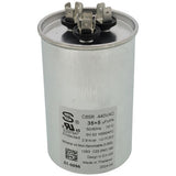Nordyne 01-0096 capacitor - front view (Voltage: 440v; MFD: 35/5)
