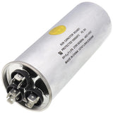 Nordyne 01-0276 capacitor - detail view (Voltage: 370V; MFD: 60/7.5)