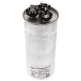 Nordyne 01-0279 capacitor - front view (Voltage: 370V; MFD: 80/7.5)