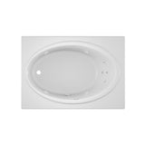 Jacuzzi NOVA 60 in. x 42 in. Acrylic Left-Hand Drain Rectangular Drop-In Whirlpool Bathtub in White