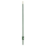 Everbilt 1-3/4 in. x 3-1/2 in. x 8 ft. Green Steel Fence T-Post with Anchor Plate
