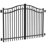 Freedom 5-ft Black Aluminum Driveway Gate