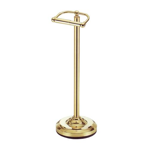 Gatco Bathroom Essentials Chrome Freestanding Spring-Loaded Toilet Paper Holder - Super Arbor