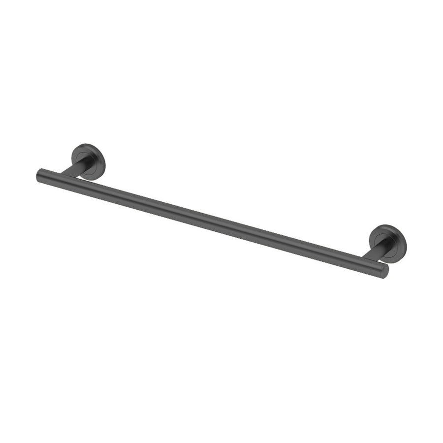 Gatco Latitude 2 18-in Satin Nickel Wall Mount Single Towel Bar - Super Arbor