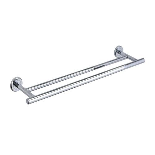 Gatco Latitude 2 24-in Satin Nickel Wall Mount Double Towel Bar - Super Arbor