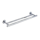 Gatco Latitude 2 24-in Satin Nickel Wall Mount Double Towel Bar - Super Arbor