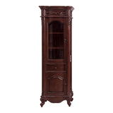 Avanity Provence 19.2-in W x 72-in H x 24-in D Antique Cherry Poplar Freestanding Linen Cabinet