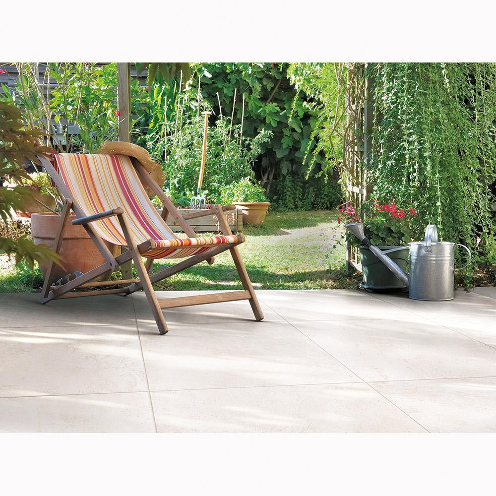24 in. x 24 in. x 0.75 in. Alpe White Porcelain Paver - Super Arbor