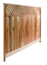 6-ft x 8-ft Redwood Lattice-top Privacy Fence Panel