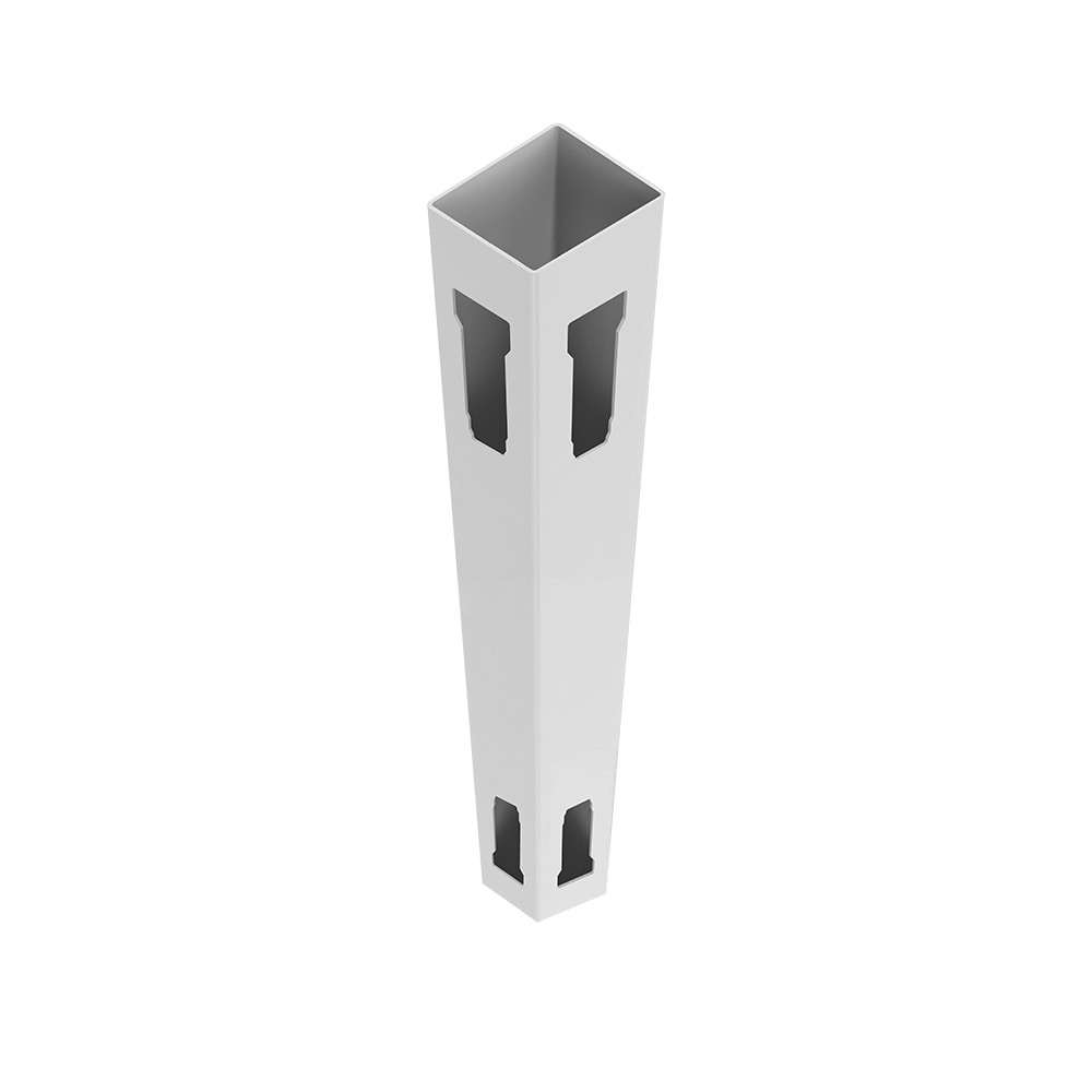 Freedom 8-ft H x 5-in W White Vinyl Corner Fence Post (Assembled)