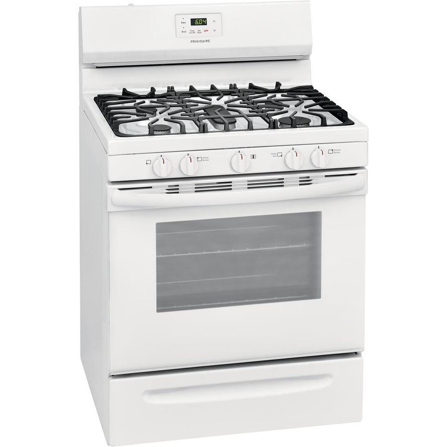 Frigidaire 30-in 5 Burners 5-cu ft Freestanding Gas Range (EasyCare Stainless Steel) - Super Arbor