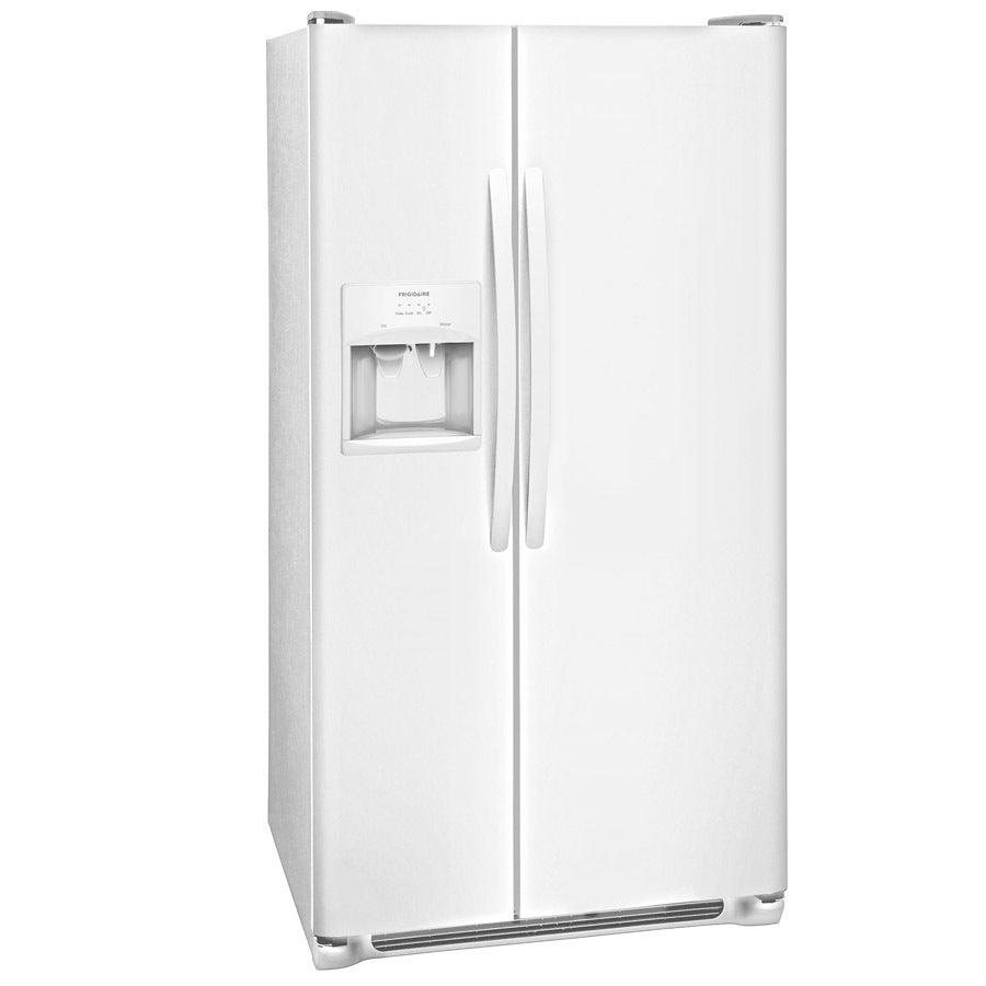 Frigidaire 25.5-cu ft Side-by-Side Refrigerator with Ice Maker (Black) - Super Arbor