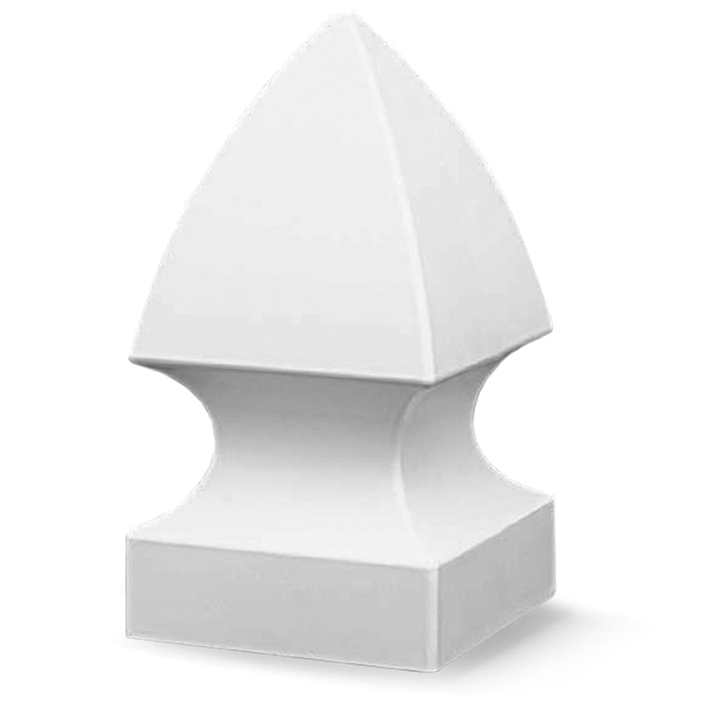 Freedom 5-in W x 5-in L White Vinyl Fence Post Cap- Fits Common Post Measurement: 5-in x 5-in