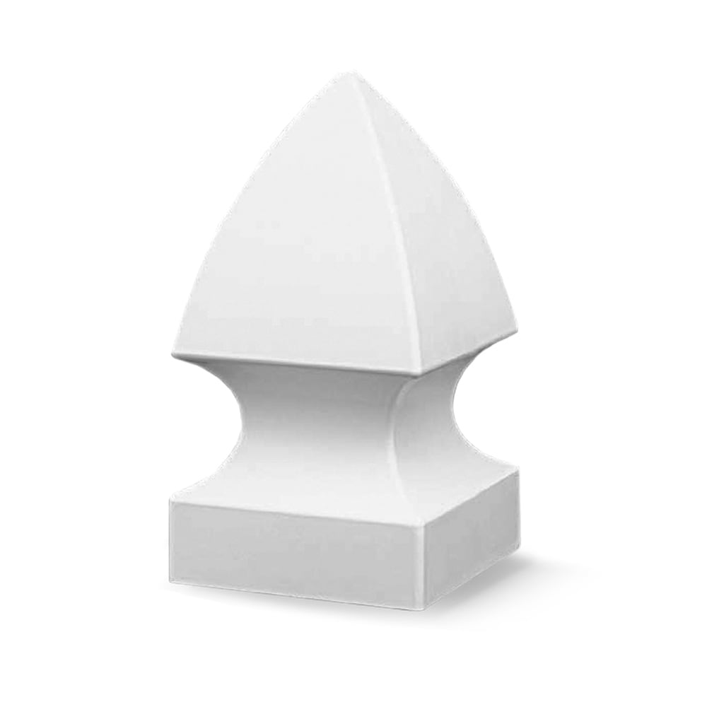 Freedom 4-in W x 4-in L White Vinyl Fence Post Cap- Fits Common Post Measurement: 4-in x 4-in