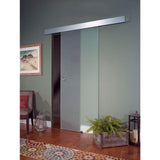 38 in. x 81 in. Glass Sliding Barn Door with Hardware Kit - Super Arbor