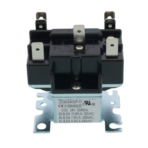 Goodman-Amana 0130M00025SP relay - side view (Voltage: 24V; Product Type: Relay)