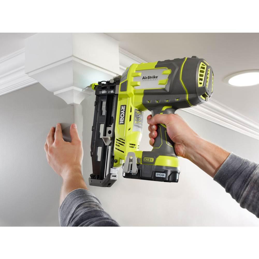 18V ONE+ Cordless AirStrike 18-Gauge Brad Nailer, 16-Gauge Straight Finish Nailer Kit w/(1)1.5Ah Battery and Charger - Super Arbor