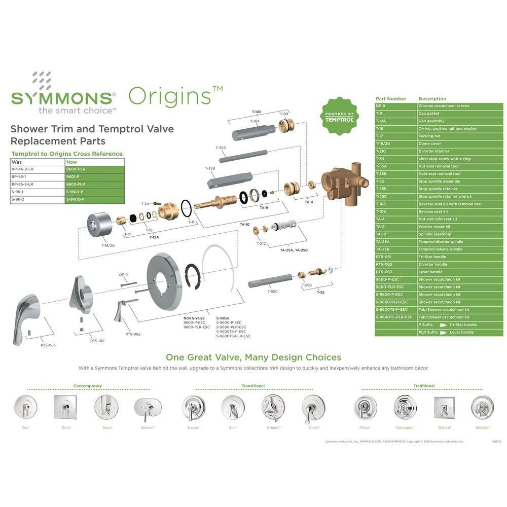 Origins Temptrol Single-Handle 1-Spray Tub and Shower Faucet in Polished Chrome (Valve Included) - Super Arbor